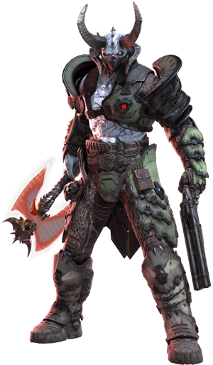 This is the Avatar Image for the Marauder (DOOM Eternal) AI Voice and Text to Speech Generator